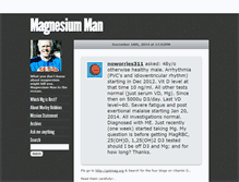 Tablet Screenshot of magnesiumman.com
